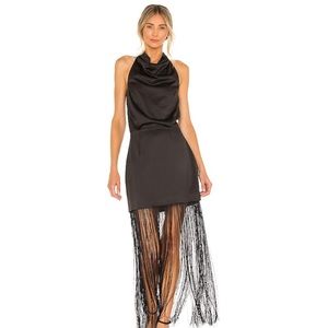 Elliatt x Revolve Black Fringe Dress